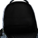 GoPack Gray School Backpack with Chest Strap & 3 Sections