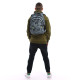 GoPack Gray School Backpack with Chest Strap & 3 Sections