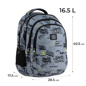 School backpack GoPack Teens Gray