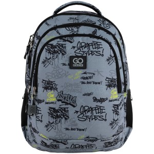 School backpack GoPack Teens Gray