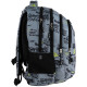 GoPack Gray School Backpack with Chest Strap & 3 Sections