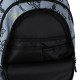 GoPack Gray School Backpack with Chest Strap & 3 Sections