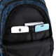 GoPack Dark Blue Teens Backpack with Chest Strap