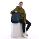 GoPack Dark Blue Teens Backpack with Chest Strap