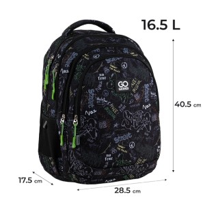 School backpack GoPack Teens Bear Black