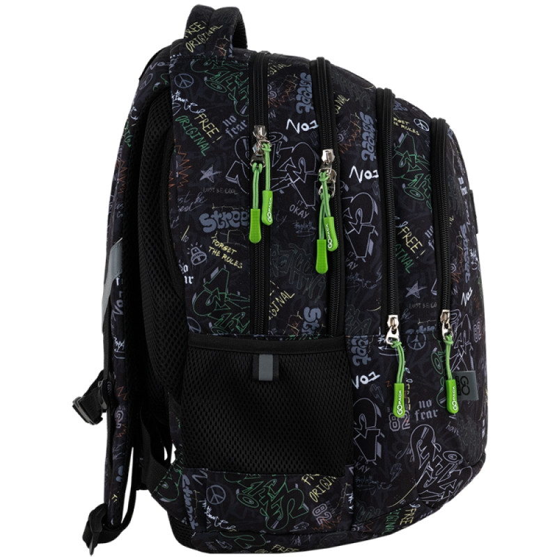 GoPack Teens Black Backpack for School & Daily Commutes
