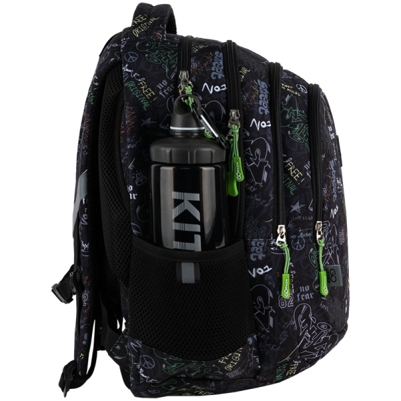 GoPack Teens Black Backpack for School & Daily Commutes