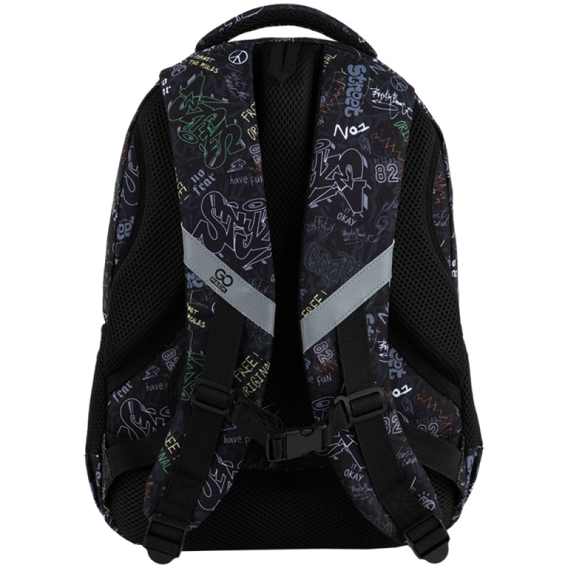 GoPack Teens Black Backpack for School & Daily Commutes