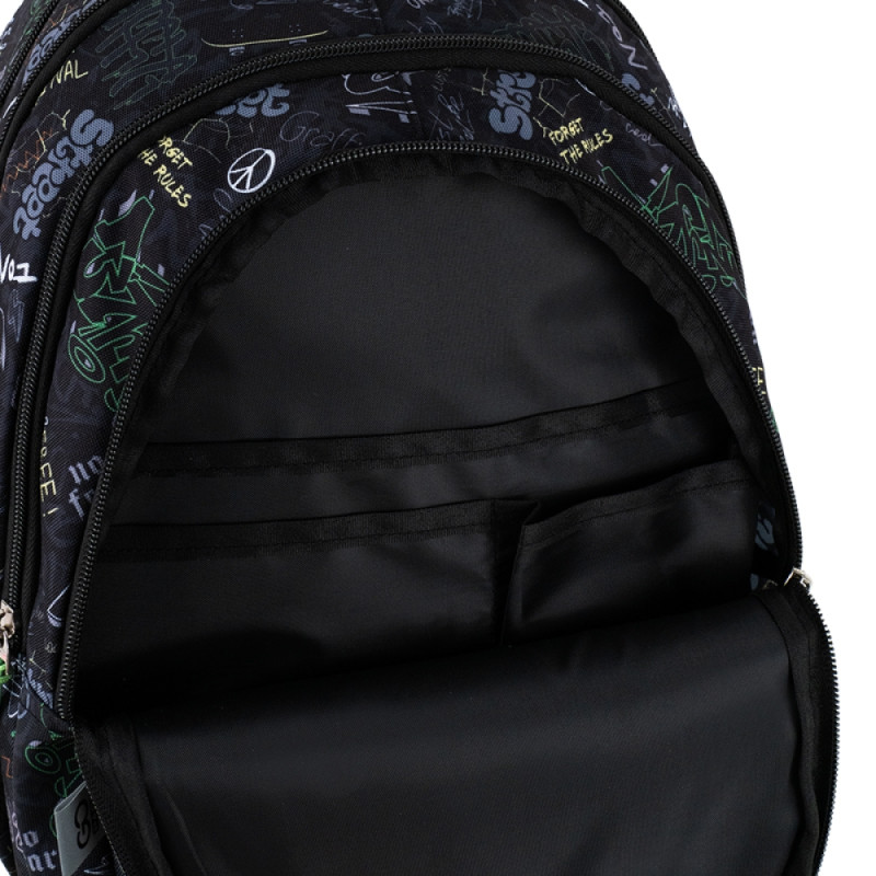 GoPack Teens Black Backpack for School & Daily Commutes