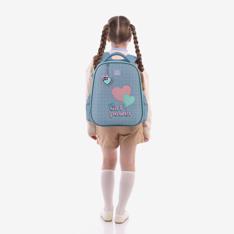 GoPack Girl Power School Backpack for Grades 1-4, Ergo Kids Back