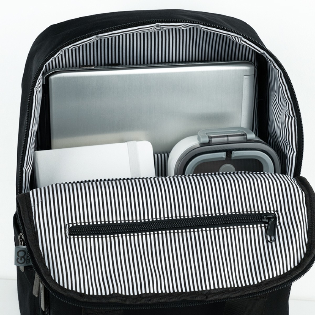 GoPack Black Urban Laptop Backpack