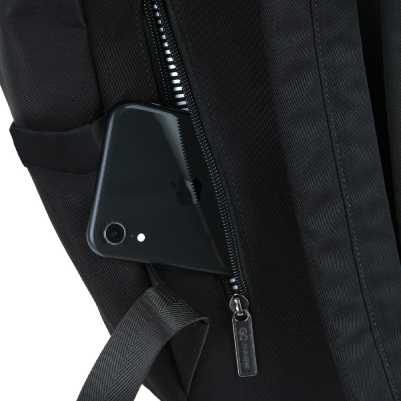 Black GoPack Teens Backpack with Laptop & Secret Pocket