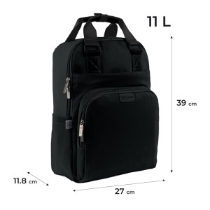 GoPack Black Urban Laptop Backpack