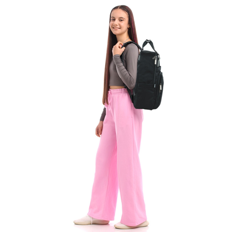 Black GoPack Teens Backpack with Laptop & Secret Pocket