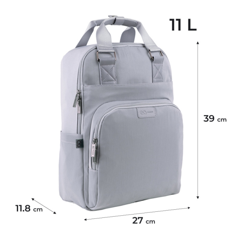 Beige GoPack Teens Backpack with Laptop & Secret Pocket