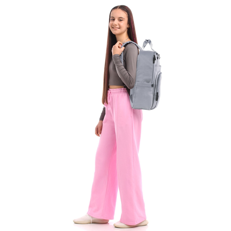 Beige GoPack Teens Backpack with Laptop & Secret Pocket