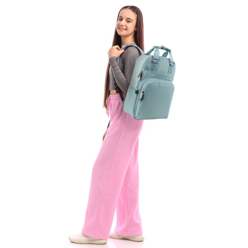 Mint GoPack Teens Backpack with Laptop & Secret Pocket