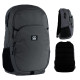 Gray GoPack Teens Backpack with Laptop Sleeve & Luggage Strap