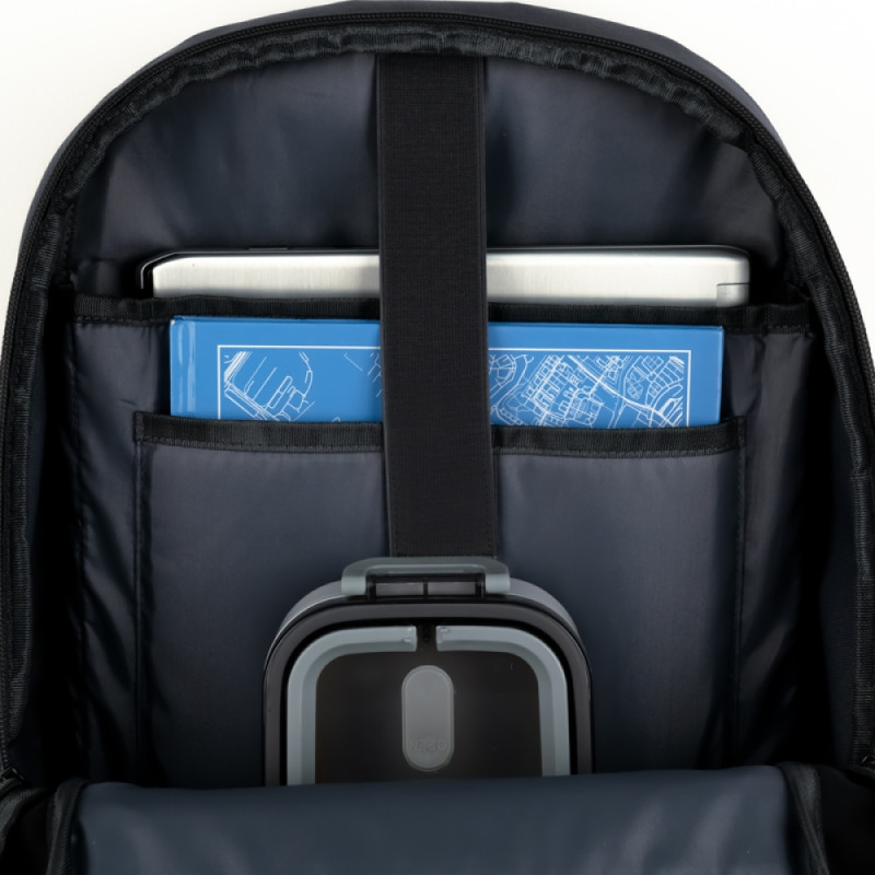 Gray GoPack Teens Backpack with Laptop Sleeve & Luggage Strap
