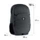 Gray GoPack Teens Backpack with Laptop Sleeve & Luggage Strap