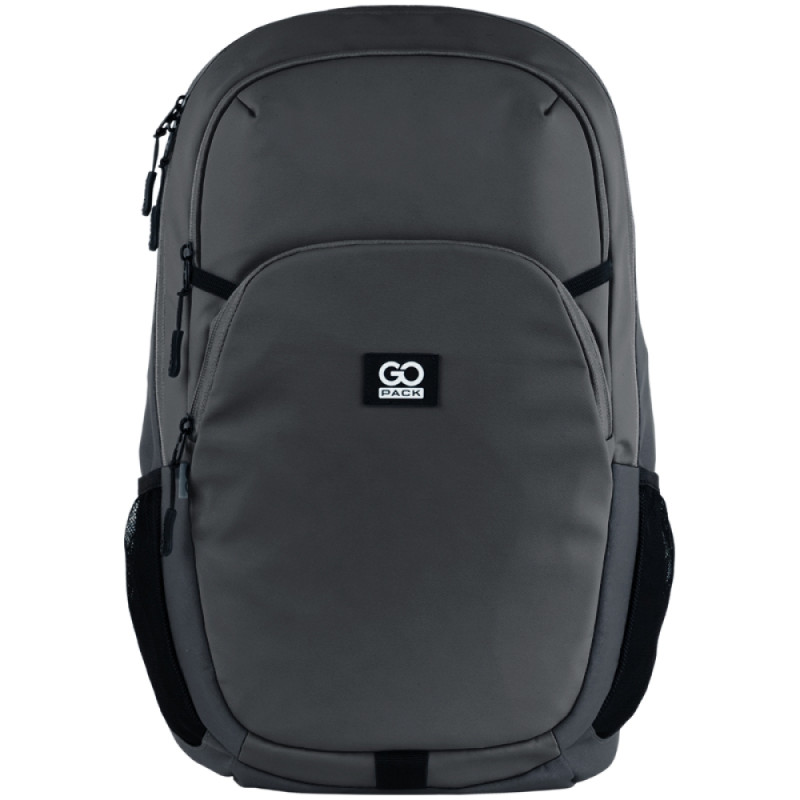 Gray GoPack Teens Backpack with Laptop Sleeve & Luggage Strap