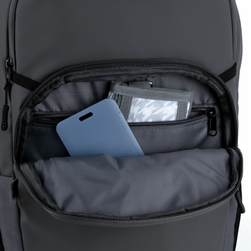 Gray GoPack Teens Backpack with Laptop Sleeve & Luggage Strap
