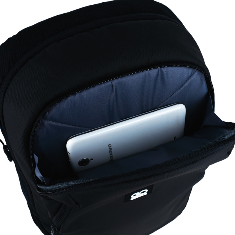 Black GoPack Teens Backpack with Laptop & Luggage Strap