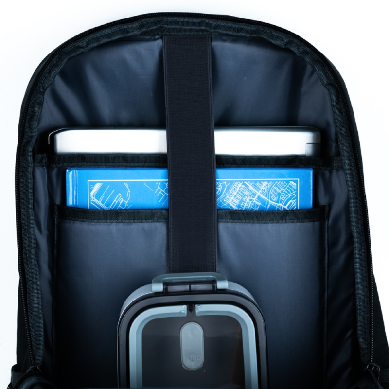 Black GoPack Teens Backpack with Laptop & Luggage Strap