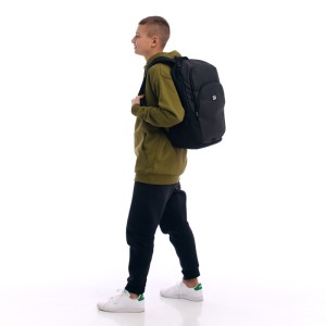 GoPack Black Everyday Laptop Backpack