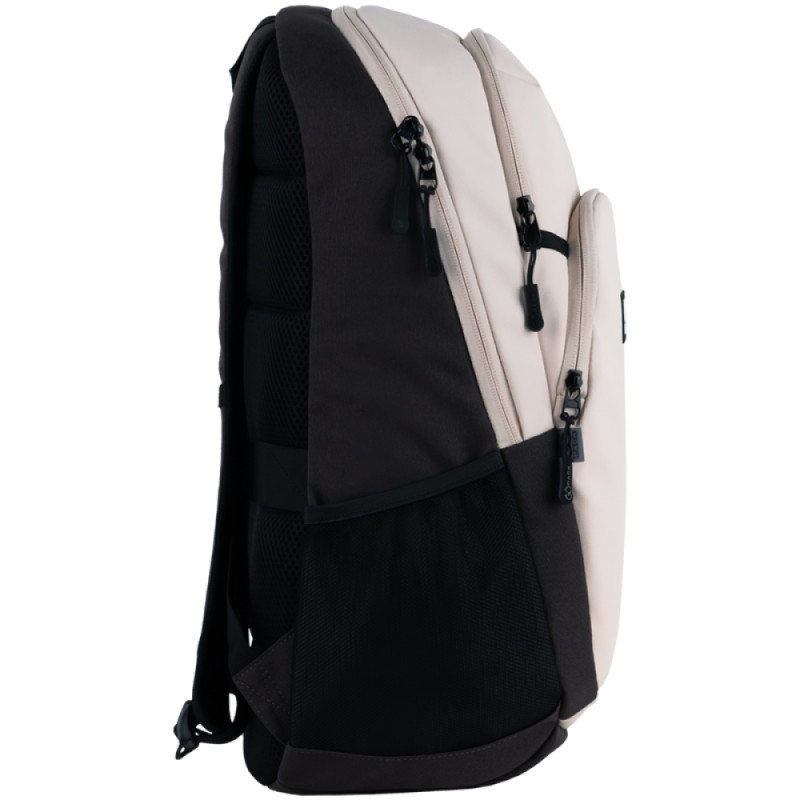 Beige GoPack Teens Backpack with Laptop Sleeve & Travel Strap
