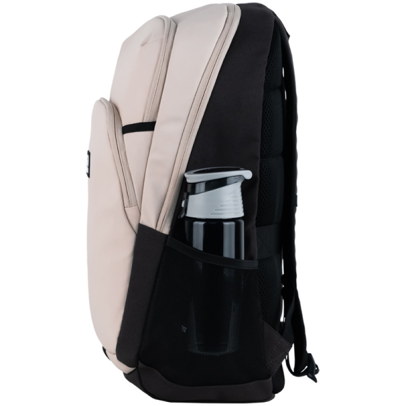 Beige GoPack Teens Backpack with Laptop Sleeve & Travel Strap