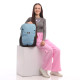 Light Blue GoPack Teens Backpack with Laptop & Travel Strap