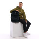 Black GoPack Teens Backpack with Dual Compartments & Laptop Sleeve