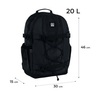 GoPack Black Ergonomic Backpack