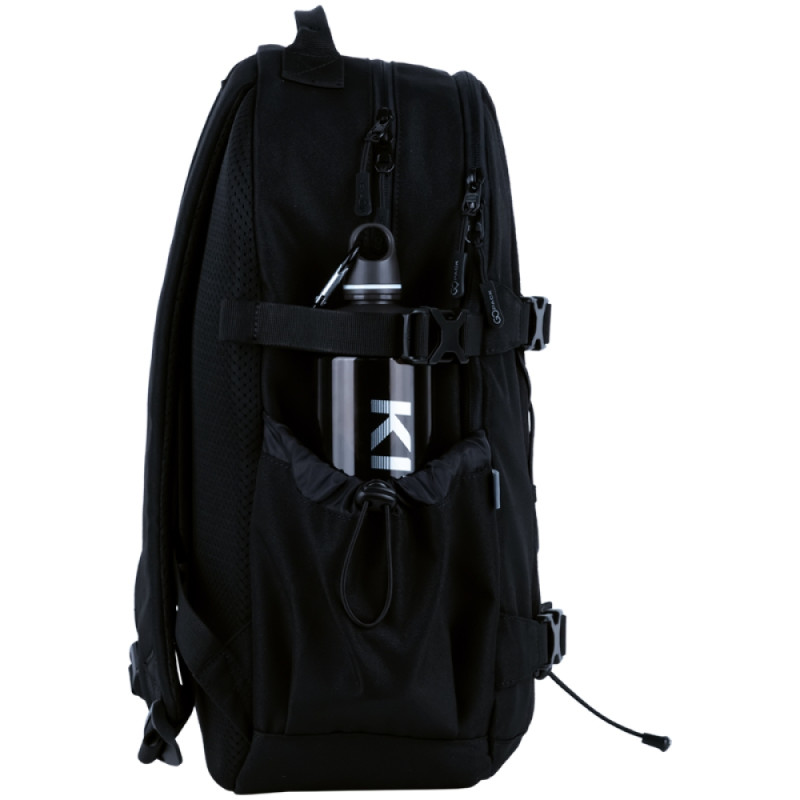 Black GoPack Teens Backpack with Dual Compartments & Laptop Sleeve