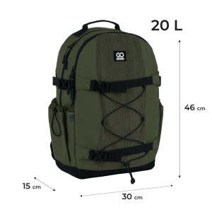GoPack Khaki Ergonomic Backpack