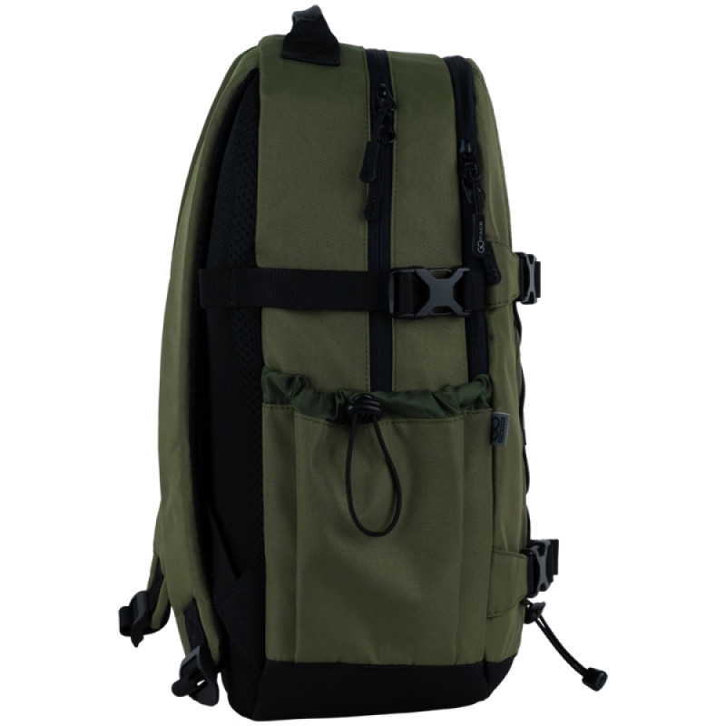 Khaki GoPack Teens Backpack with 2 Compartments & Laptop Pocket