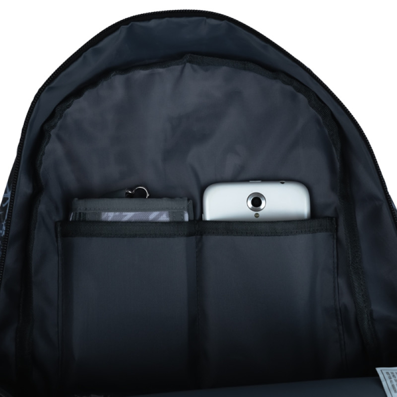 Black GoPack Teens Backpack with Laptop Sleeve & Secret Pocket
