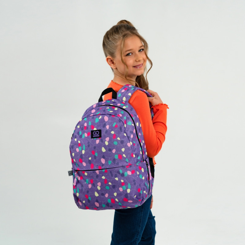 Pink GoPack Teens Backpack with Laptop & Secret Pocket