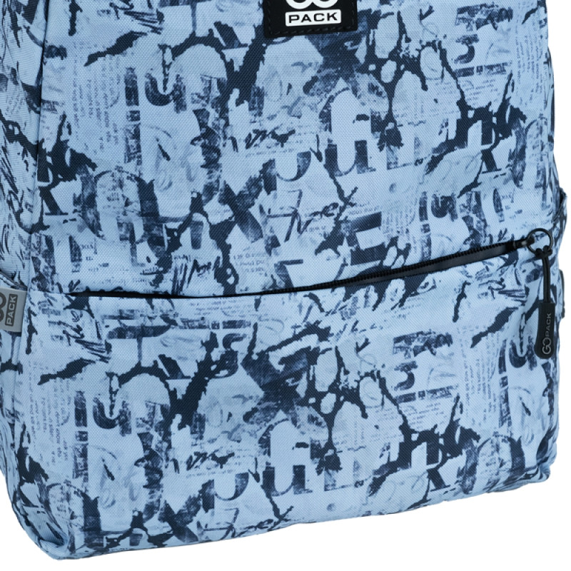 Blue GoPack Teens Backpack with Laptop Sleeve & Hidden Pocket