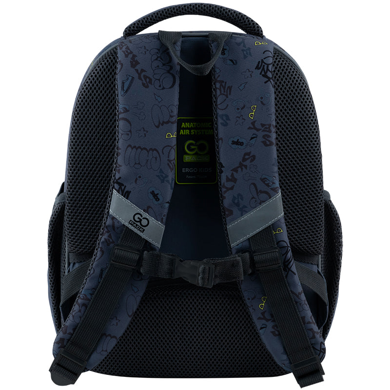GoPack Super Skater Hard Shell School Backpack for Grades 1-4, Tablet Pocket