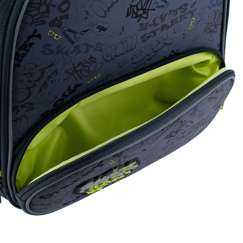 GoPack Super Skater Hard Shell School Backpack for Grades 1-4, Tablet Pocket