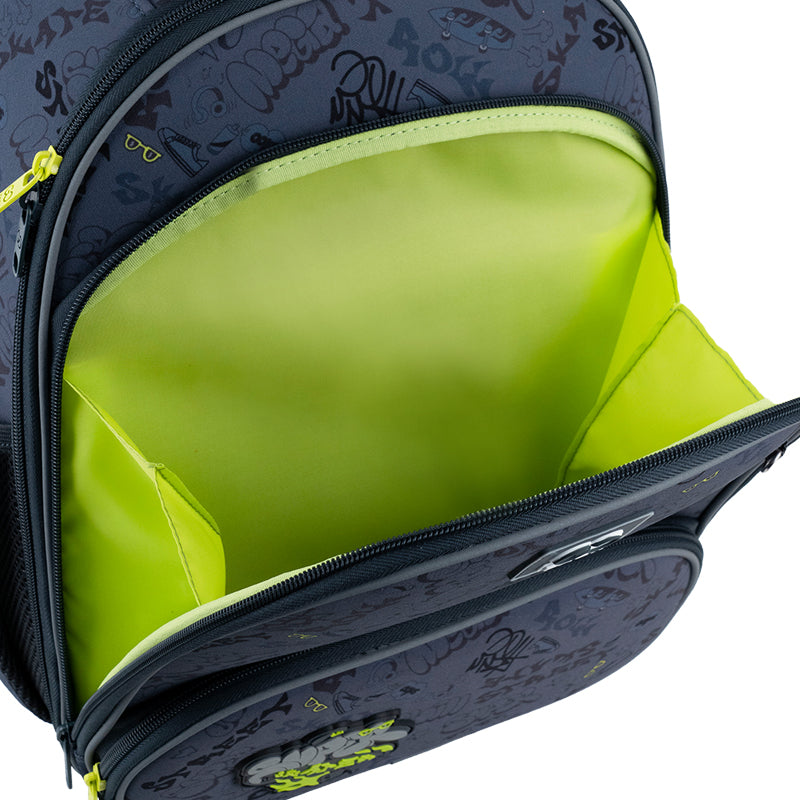 GoPack Super Skater Hard Shell School Backpack for Grades 1-4, Tablet Pocket