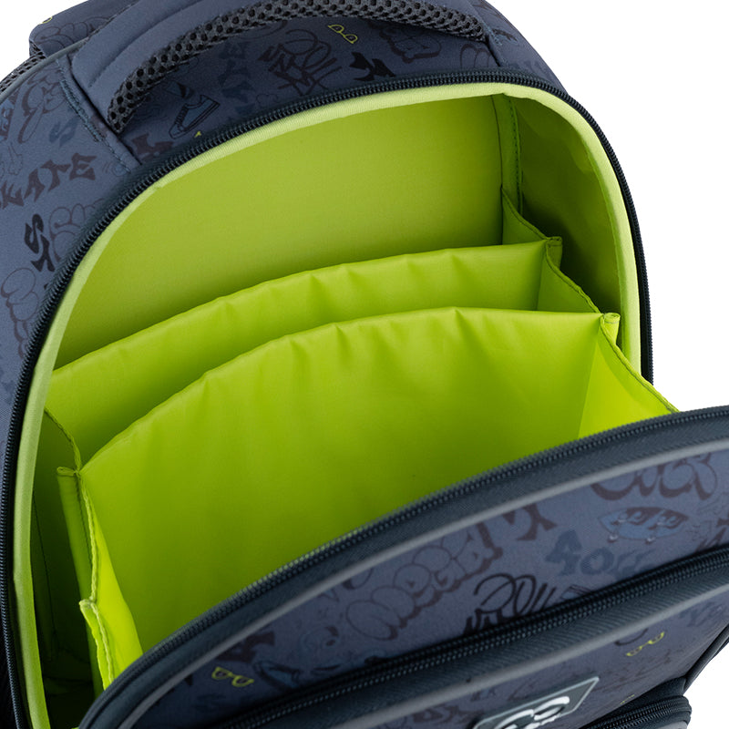 GoPack Super Skater Hard Shell School Backpack for Grades 1-4, Tablet Pocket