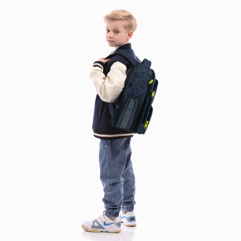 GoPack Super Skater Hard Shell School Backpack for Grades 1-4, Tablet Pocket
