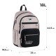 GoPack Beige Teen Backpack – Laptop, 3 Front Pockets, for Heights 145-175 cm