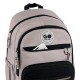 GoPack Beige Teen Backpack – Laptop, 3 Front Pockets, for Heights 145-175 cm