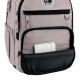 GoPack Beige Teen Backpack – Laptop, 3 Front Pockets, for Heights 145-175 cm