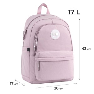 GoPack Powder Pink School Backpack