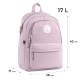 GoPack Powder Pink Teen Backpack – Laptop Pocket, for Heights 145 cm and Above